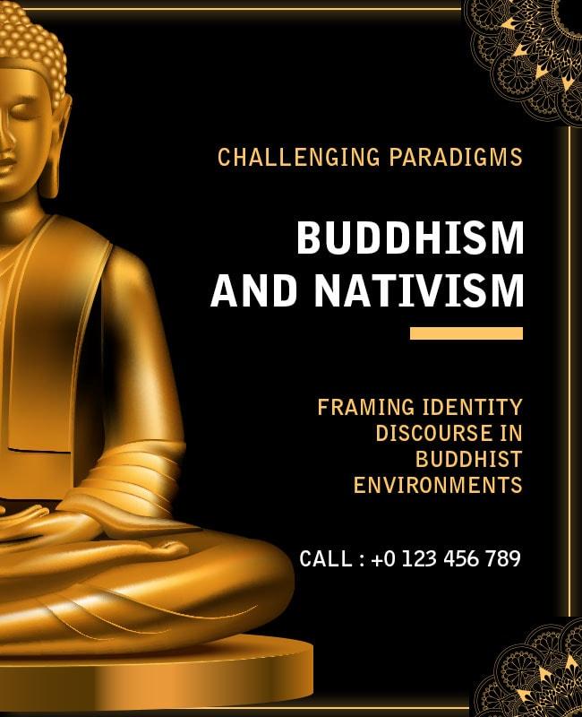 Buddhism and Nativism Discourse Event Flyer Template