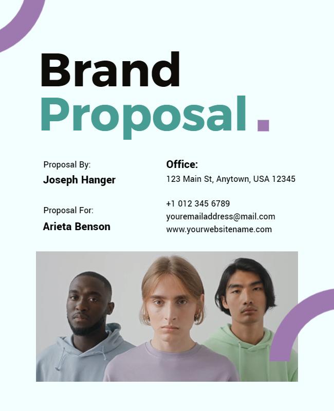 Business Brand Proposal Presentation Flyer Template