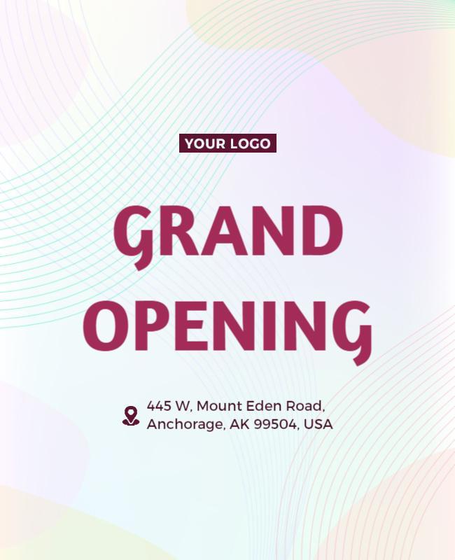 Business Grand Opening Event Flyer Template