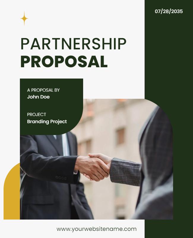 Business Partnership Proposal Flyer Template