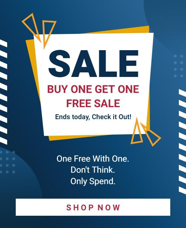 Buy One Get One Free Sale Flyer Template