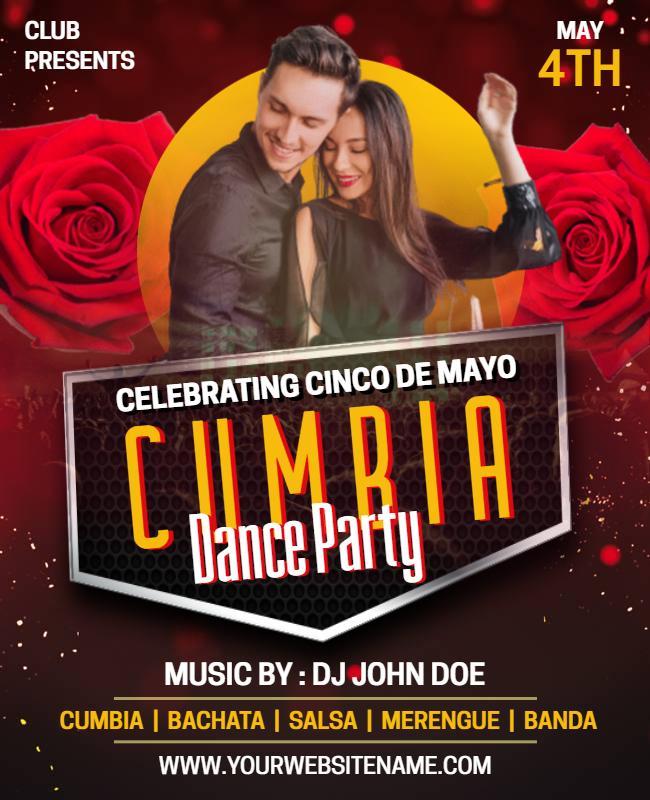 Celebrating Dance Party Flyer Template