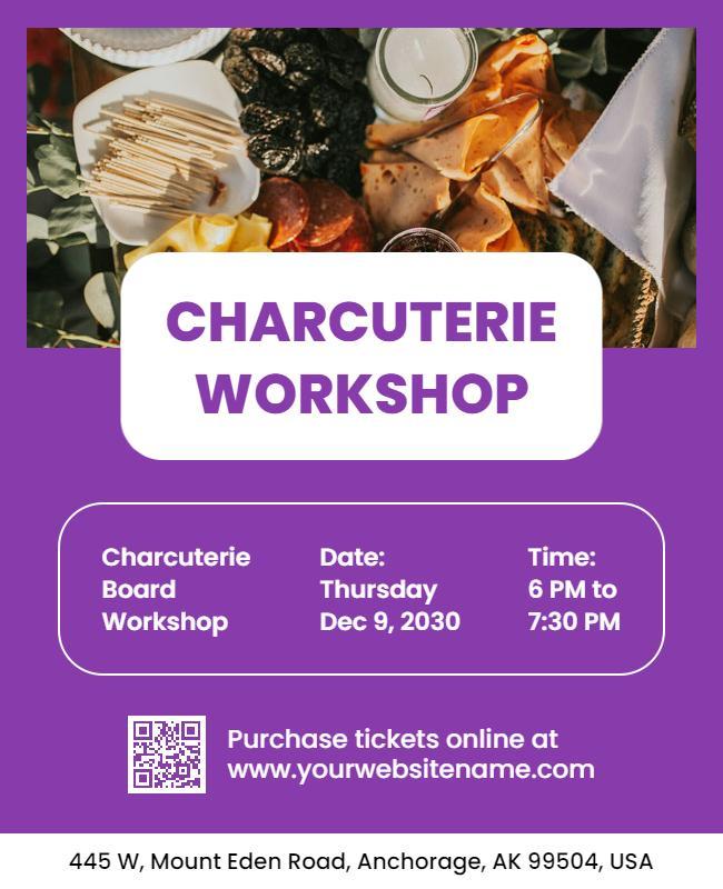 Charcuterie Board Workshop Event Flyer Template