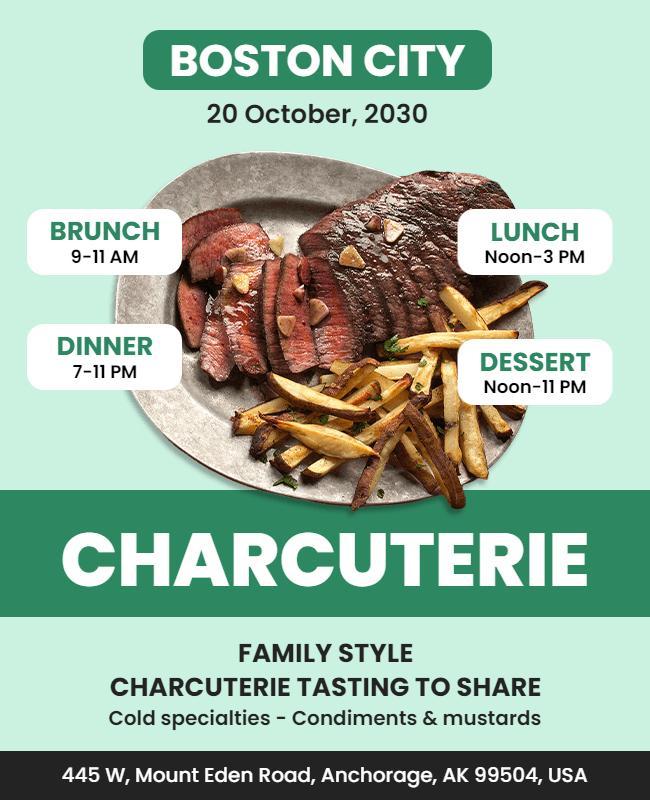 Charcuterie Tasting Event Flyer Template