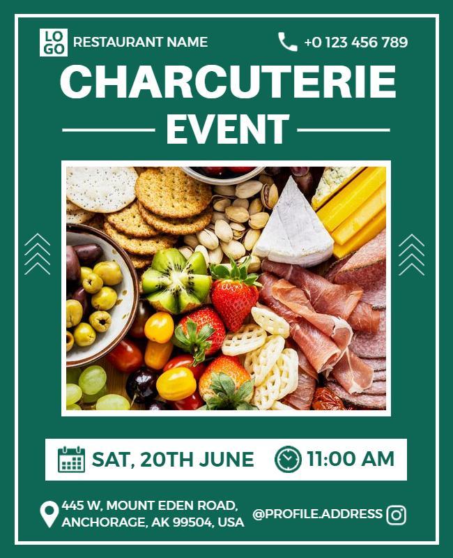 Charcuterie Tasting Event Flyer Template