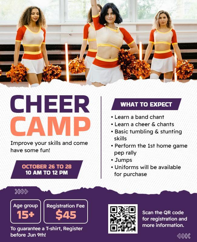 Cheer Camp Flyer Template