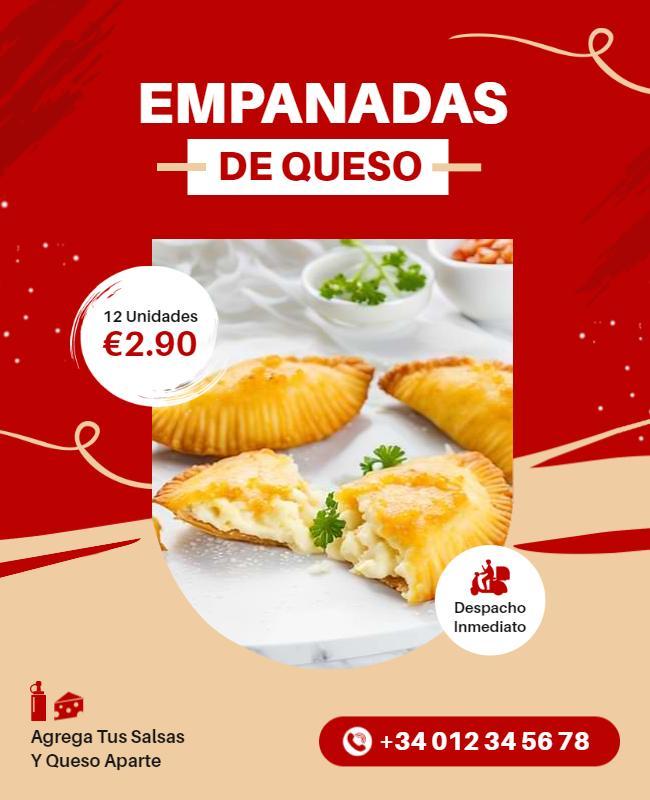 Cheese Empanadas Promotional Offer Flyer Template