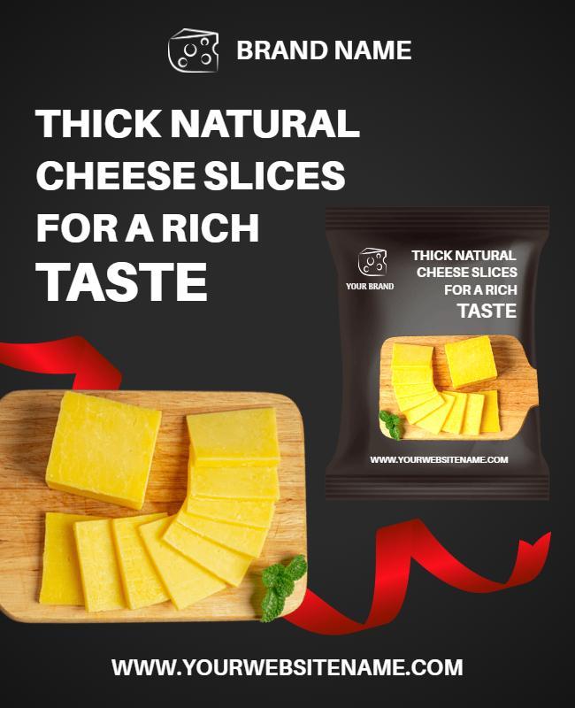 Cheese Product Advertisement Flyer Template