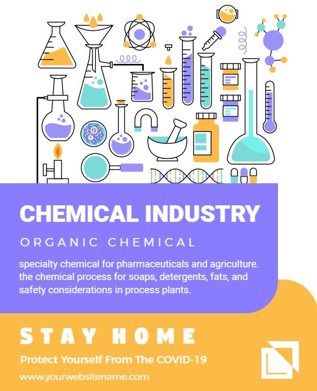 Chemical Industry Safety Information Flyer Template