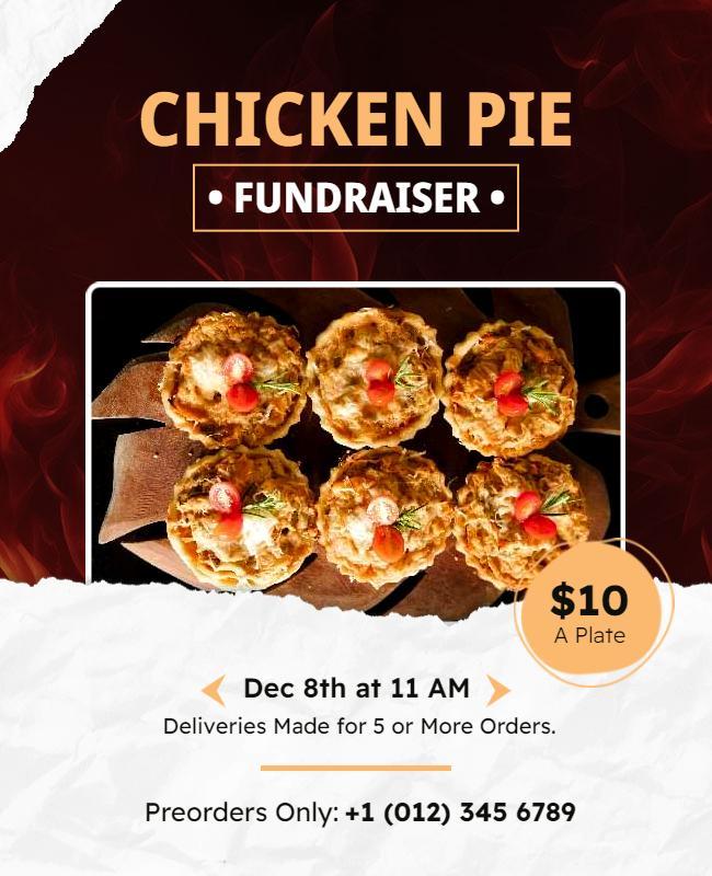 Chicken Pie Fundraiser Event Flyer Template