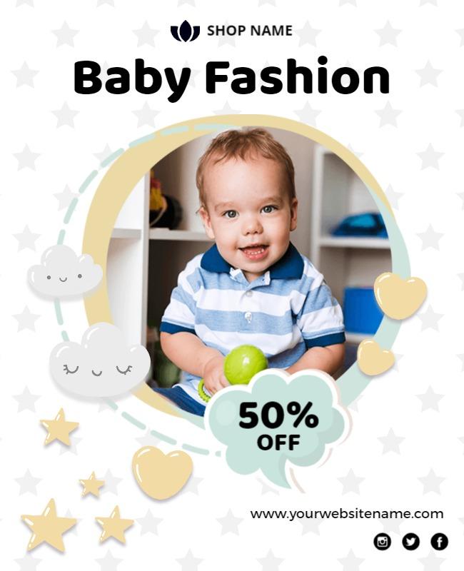 Child Clothing Discount Promotion Flyer Template