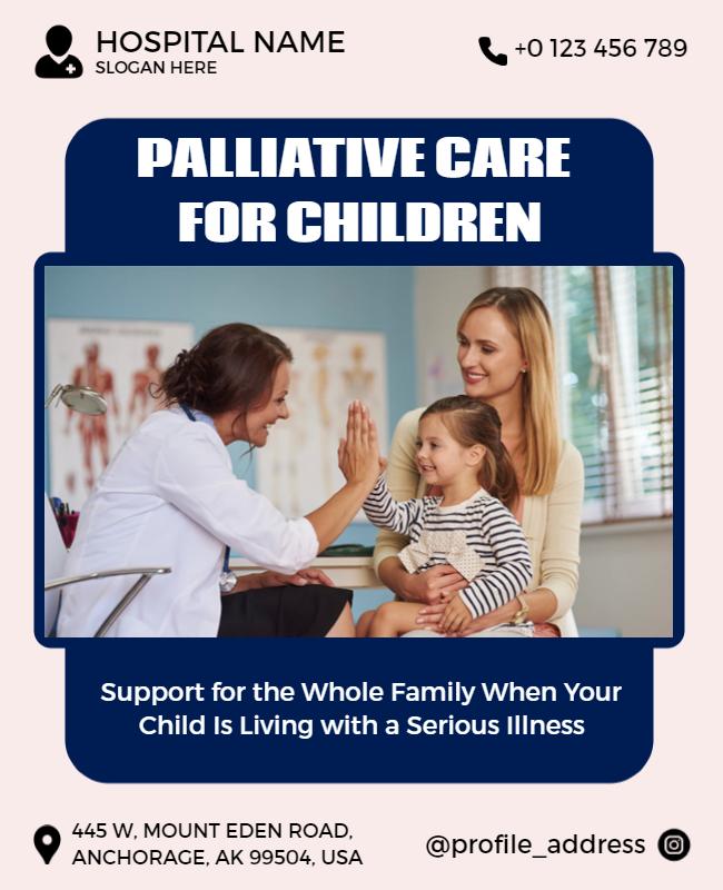 Childrens Palliative Care Support Services Flyer Template