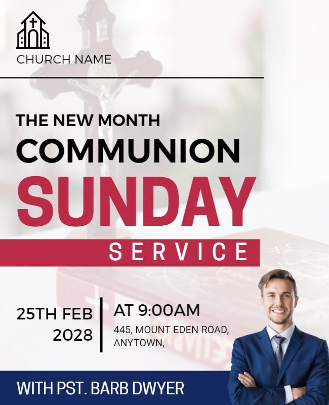 Church Communion Flyer Template