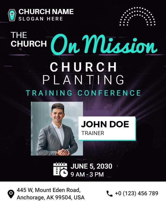 Church Planting Training Conference Flyer Template