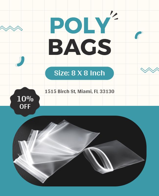 Clear Plastic Packaging Promotion Flyer Template