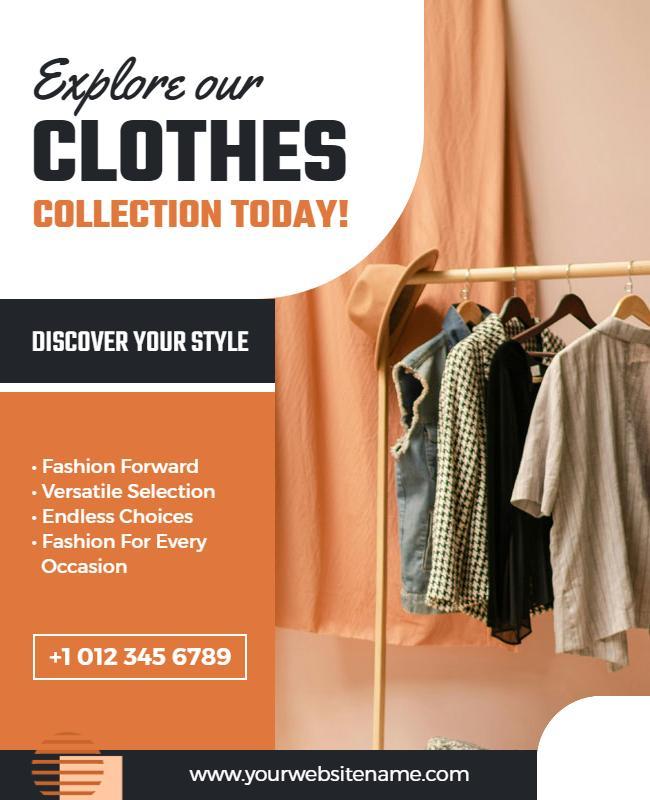 Clothing Boutique Collection Promotion Flyer Template