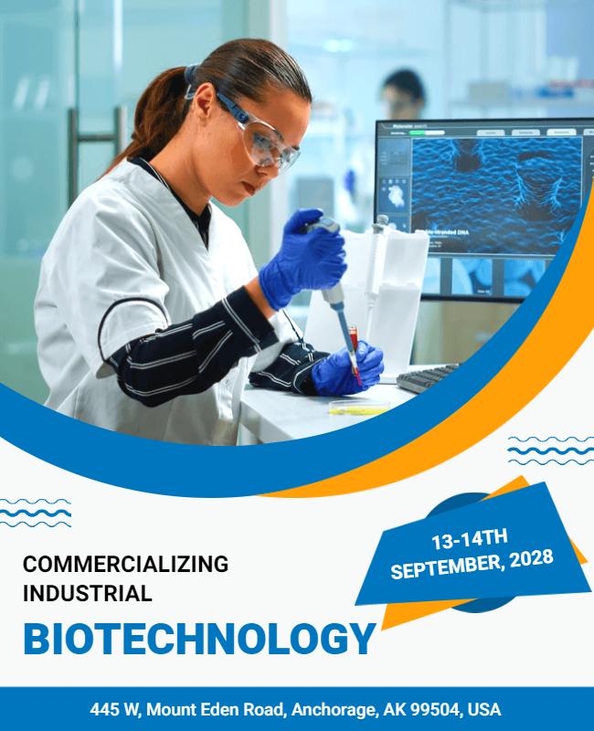 Commercializing Industrial Biotechnology Event Flyer Template