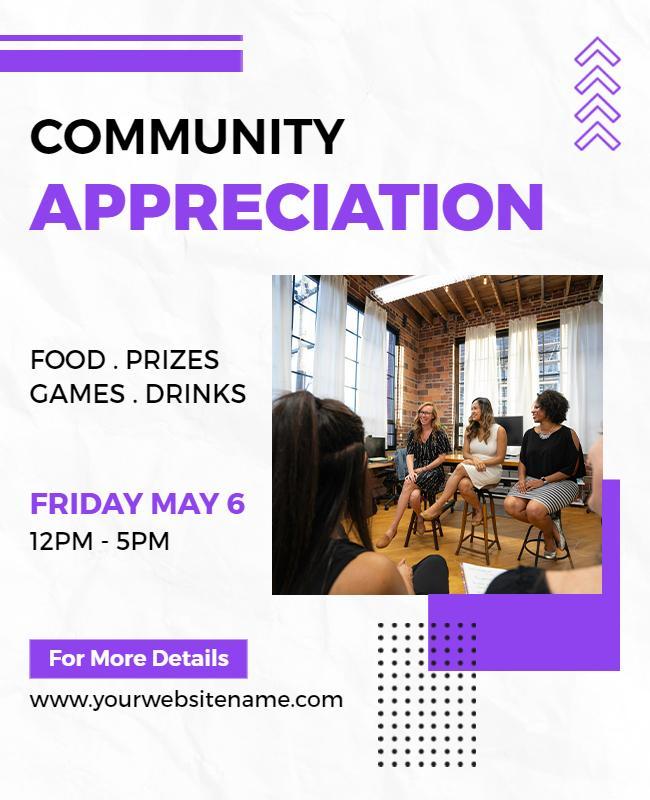 Community Appreciation Event Flyer Template