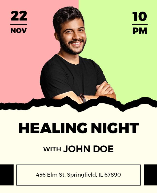 Community Healing Event Flyer Template