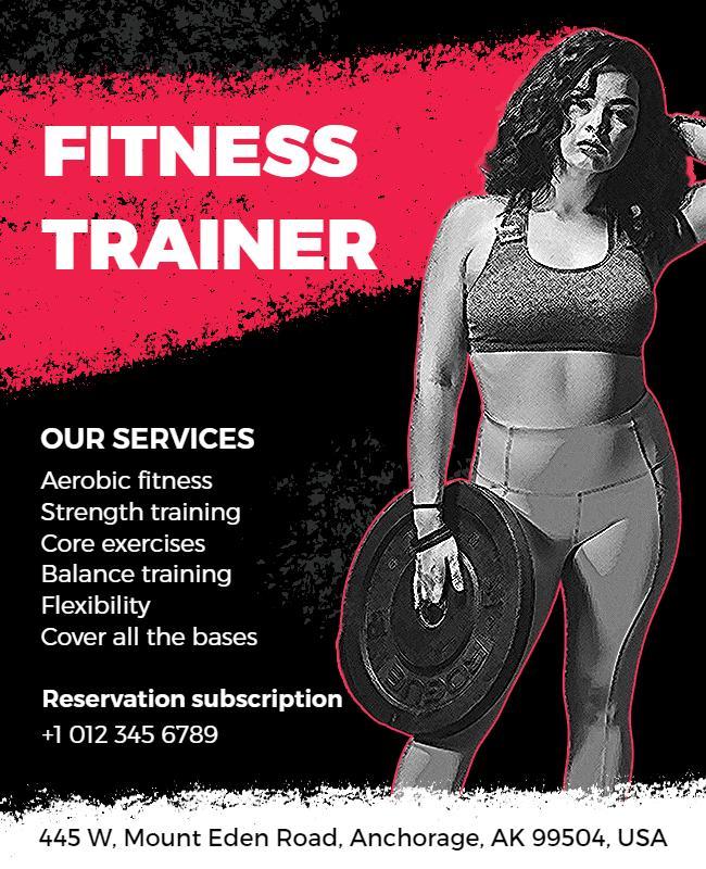 Comprehensive Fitness Training Program Flyer Template