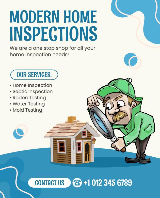 Comprehensive Home Inspection Services Flyer Template