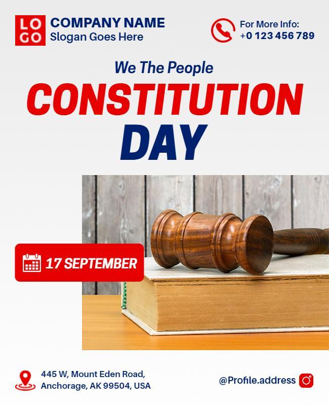 Constitution Day Celebration Event Flyer Template