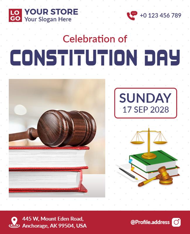 Constitution Day Celebration Event Flyer Template