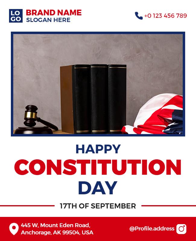 Constitution Day Celebration Event Flyer Template