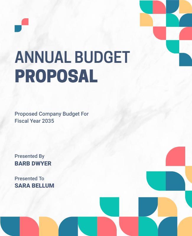 Corporate Annual Budget Proposal Flyer Template