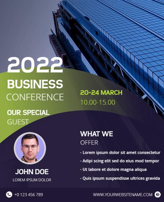 Corporate Business Conference Event Flyer Template