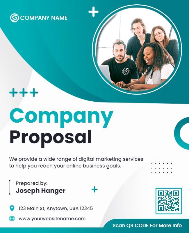 Corporate Digital Marketing Proposal Flyer Template