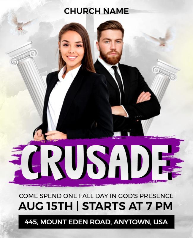 Crusade Church Flyer Design Template