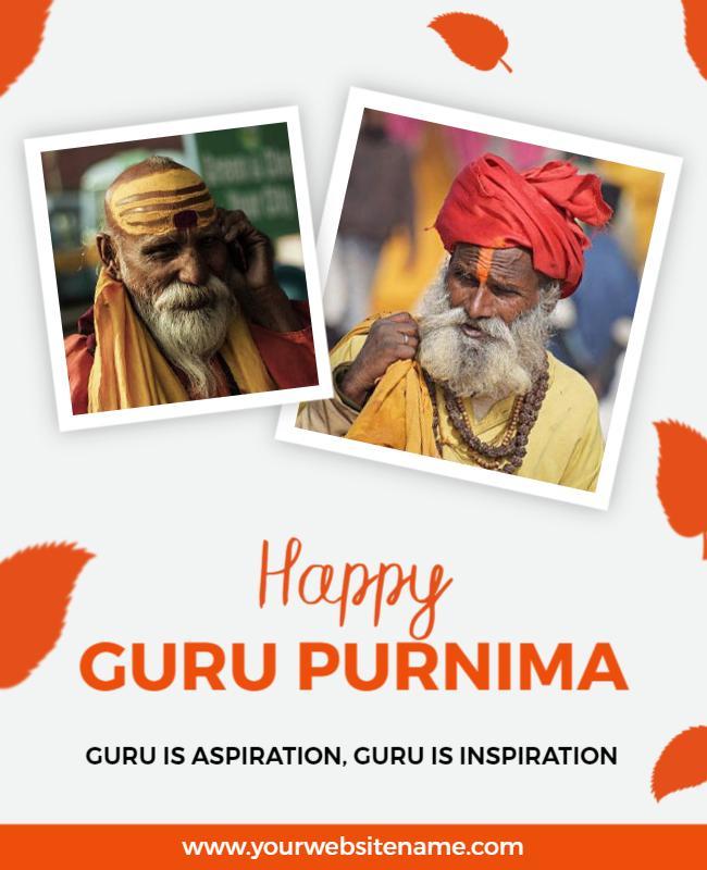 Cultural Guru Purnima Celebration Flyer Template