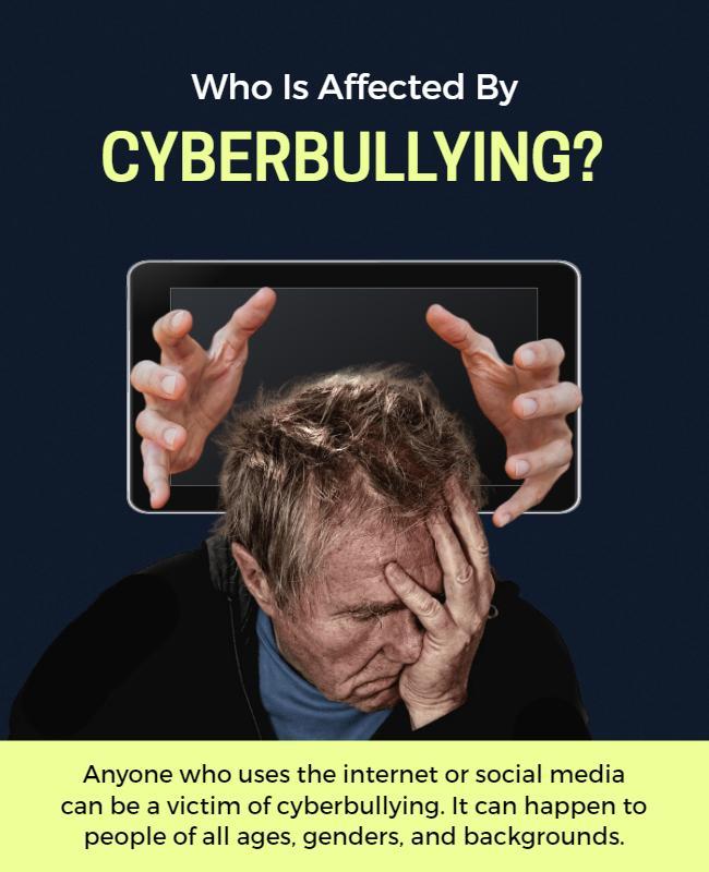 Cyberbullying Awareness and Prevention Flyer Template