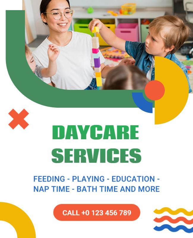 Daycare Service Flyer Template