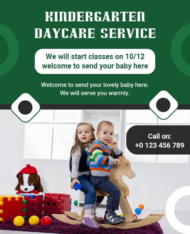 Daycare Service Flyer Template