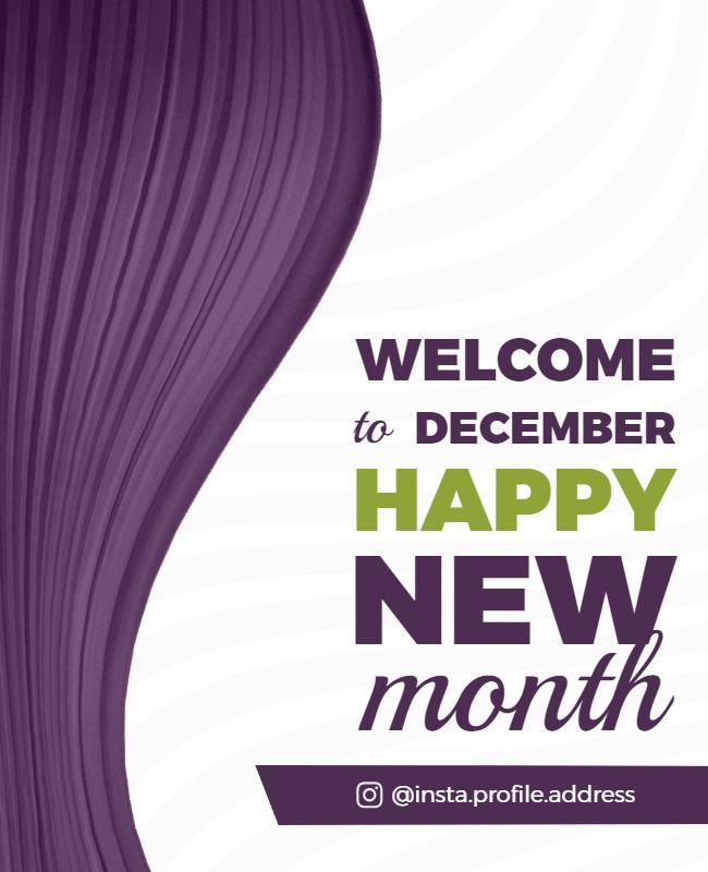 December New Month Celebration Flyer Template