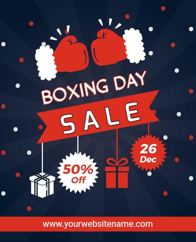 Deep Fir Boxing Day Flyer Template