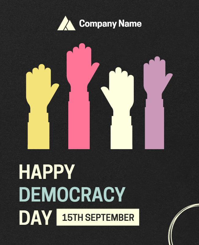 Democracy Day Celebration Event Flyer Template