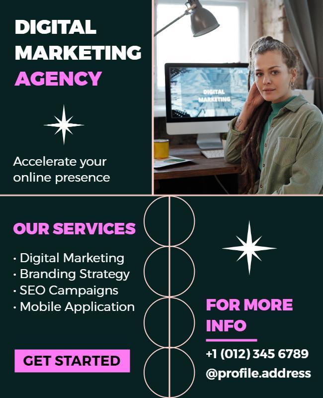 Digital Marketing Agency Services Flyer Template