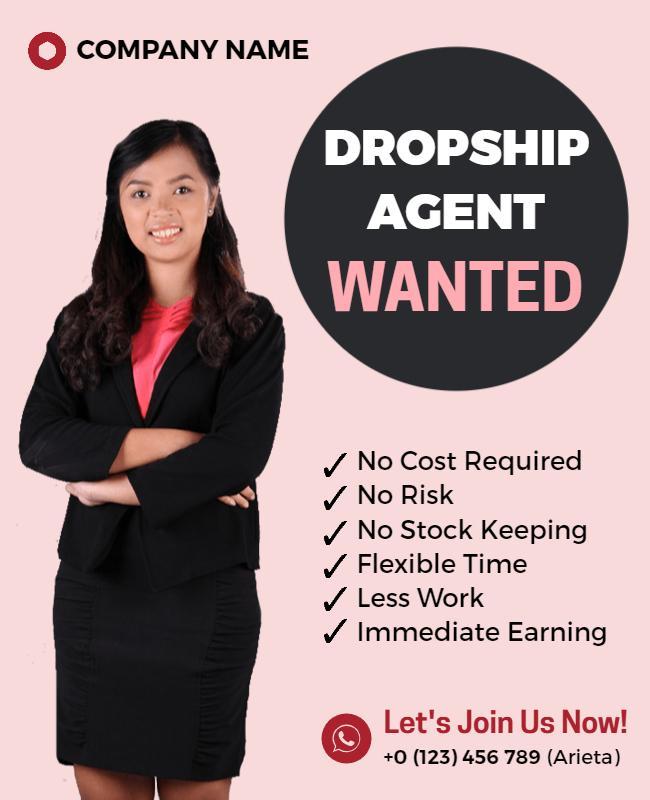 Dropship Agent Recruitment Flyer Template