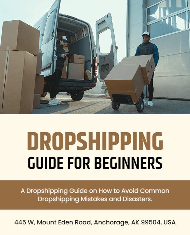 Dropshipping Guide for Beginners Event Flyer Template