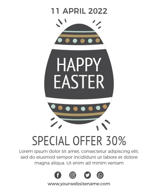 Easter Special Offer Promotion Flyer Template