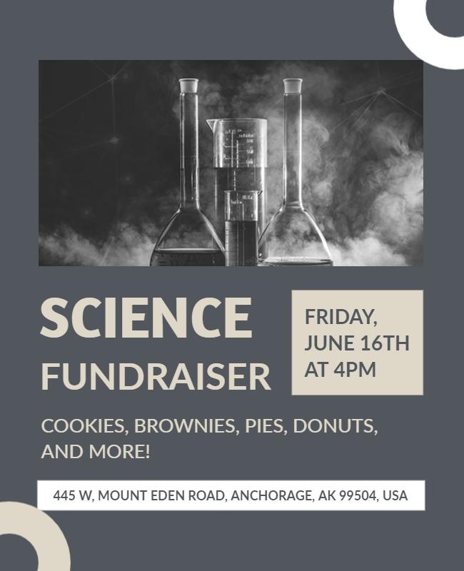 Educational Science Fundraiser Event Flyer Template