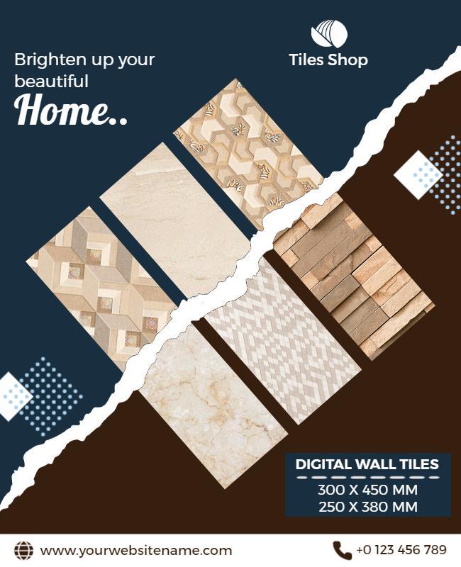 Elegant Digital Wall Tiles Promotion Flyer Template