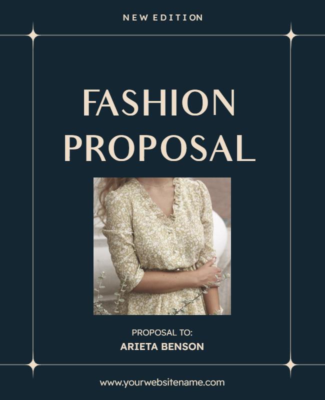 Elegant Fashion Proposal Presentation Flyer Template