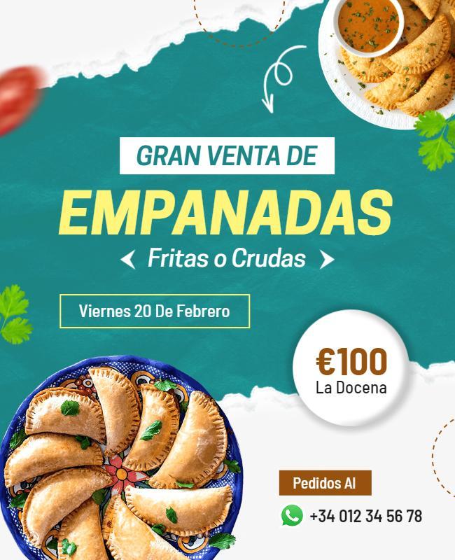 Empanada Sale Announcement Flyer Template