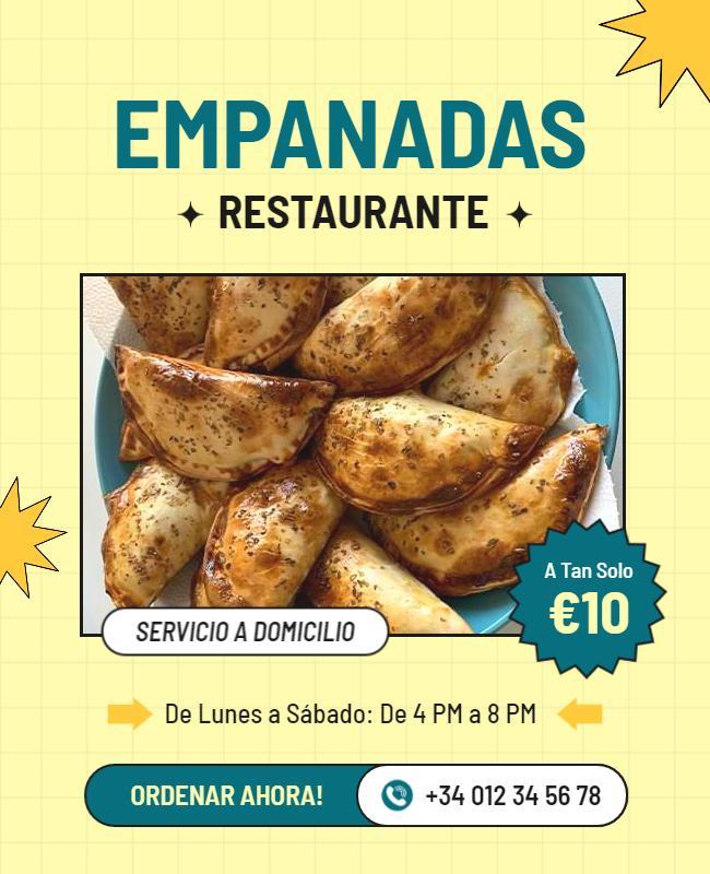 Empanadas Restaurant Promotion Flyer Template