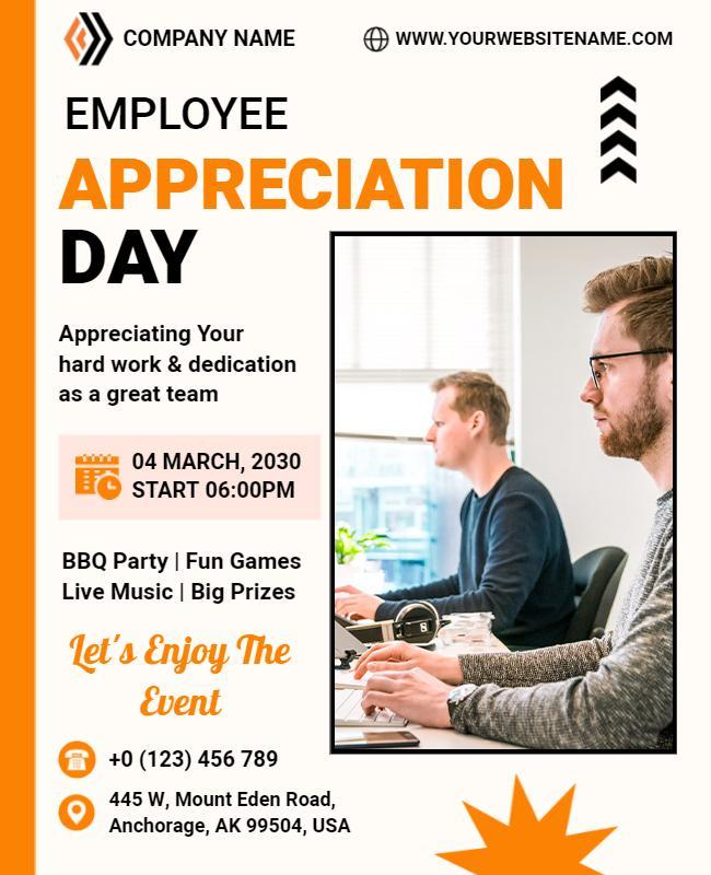 Employee Appreciation Day Celebration Flyer Template