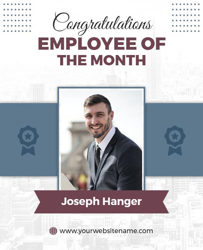 Employee Of the Month Recognition Flyer Template